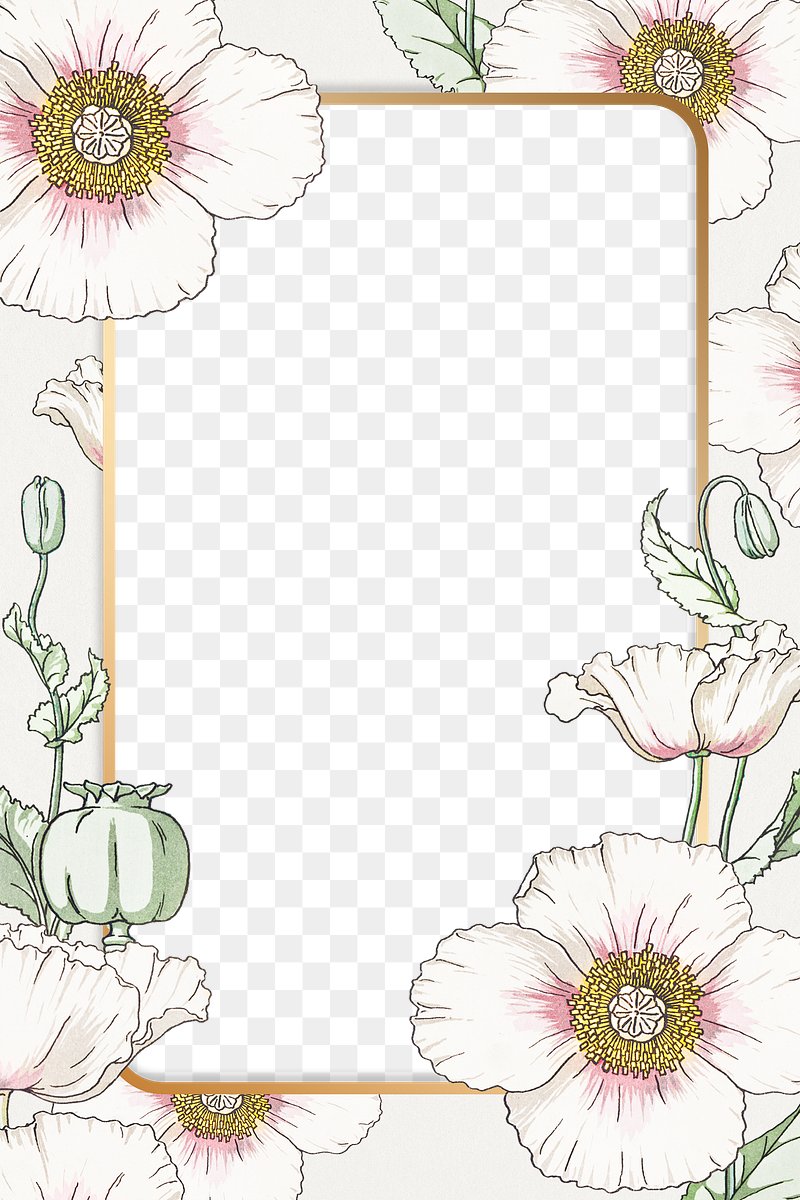 antique flower page border