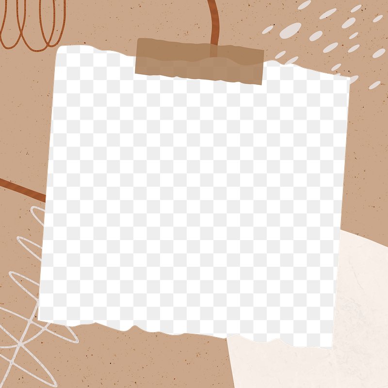 Png frame brown paper collage | Free PNG Sticker - rawpixel