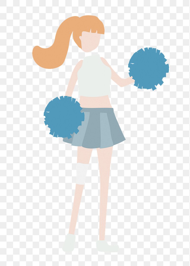 cheerleader png clipart