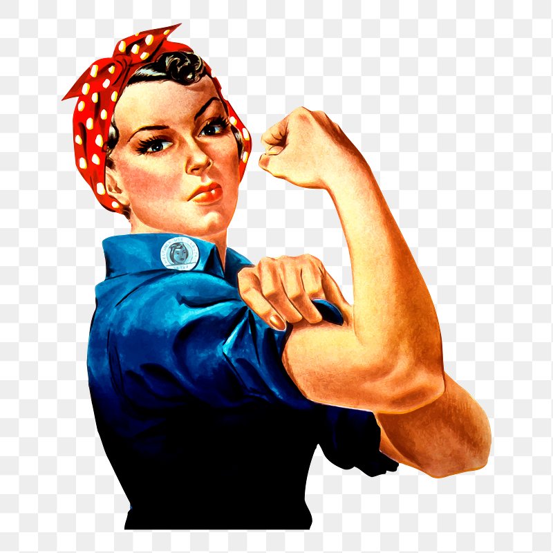 Girl power single strong empowered woman Vector Image