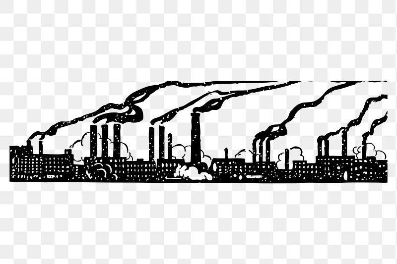 factory clip art black and white