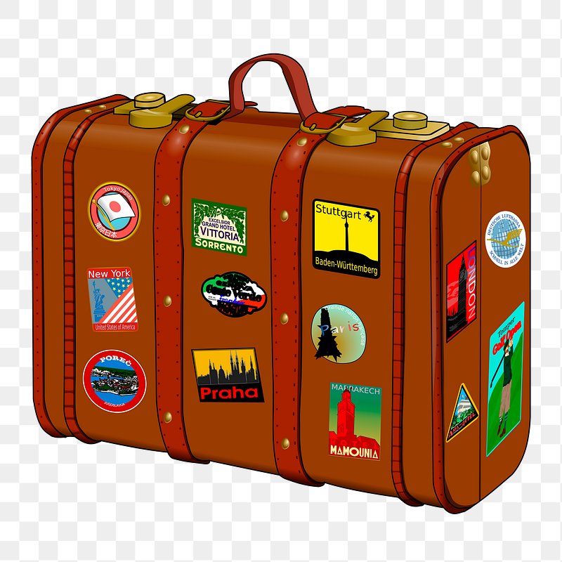 travel bag clipart