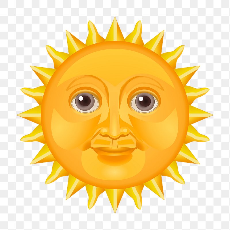Smiling sun face png sticker, | Free PNG - rawpixel