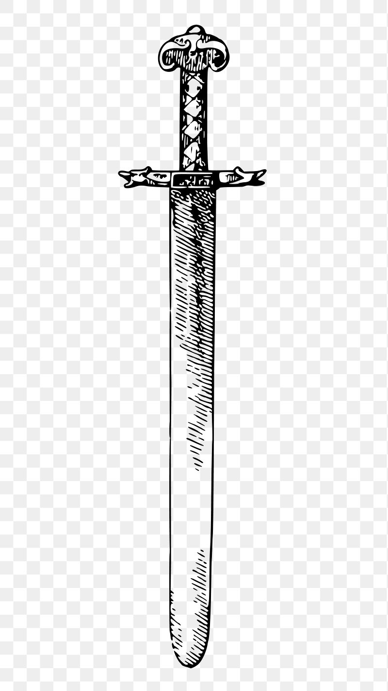 Crossed Swords Drawing' Sticker