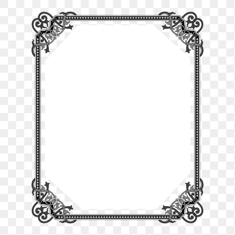 black borders and frames