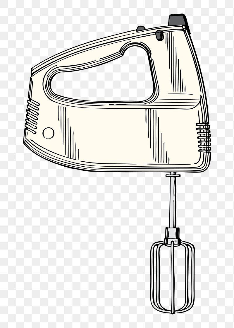 Kitchen Electric Hand Mixer Isolated Sketch. Vector Handheld Blender, Mixing  Utensil Royalty Free SVG, Cliparts, Vectors, and Stock Illustration. Image  144213736.