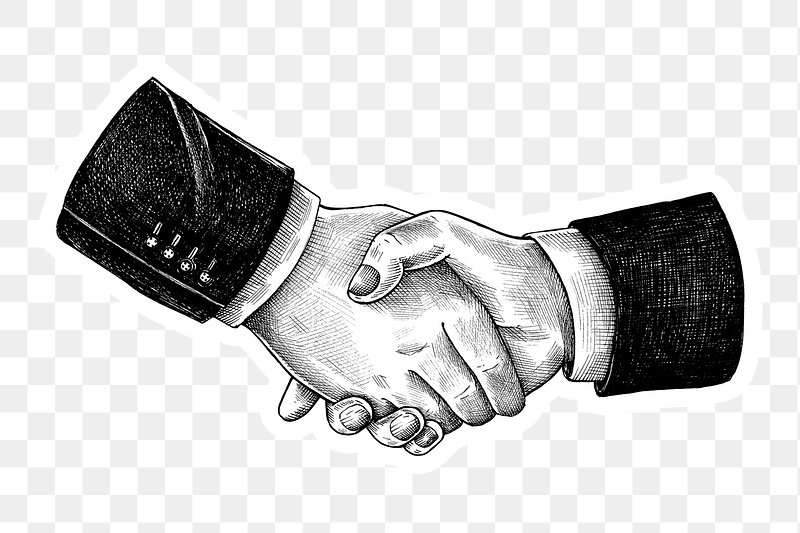 black and white hand logo, Computer Icons Handshake Symbol, shake hands  transparent background PNG clipart