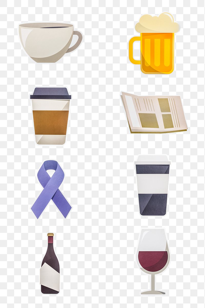 Mixed drinks and objects icon