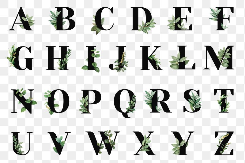 Alphabet  Free Vector, PSD & PNG Letter Alphabet & Calligraphy Fonts -  rawpixel