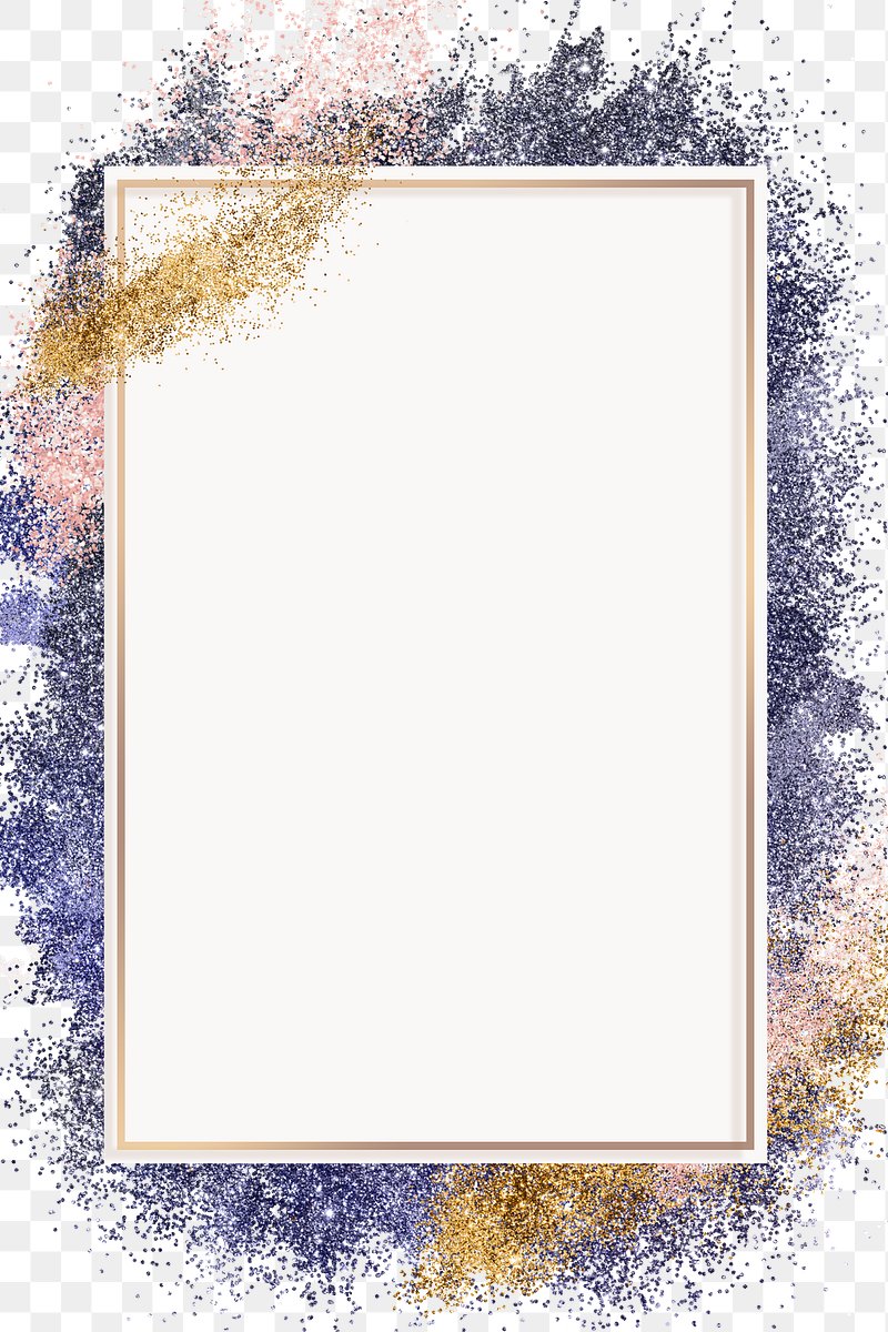 Sparkly frame png blue textured | Premium PNG Sticker - rawpixel