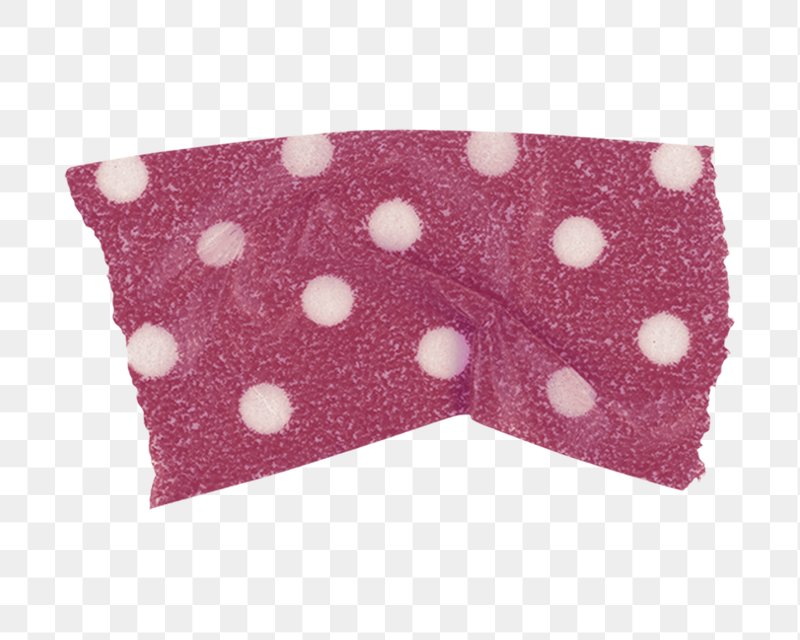 Hot Pink Washi Tape PNG Digital Clipart with Polka Dots, Stripes, Chevrons,  Gingham, Herringbone