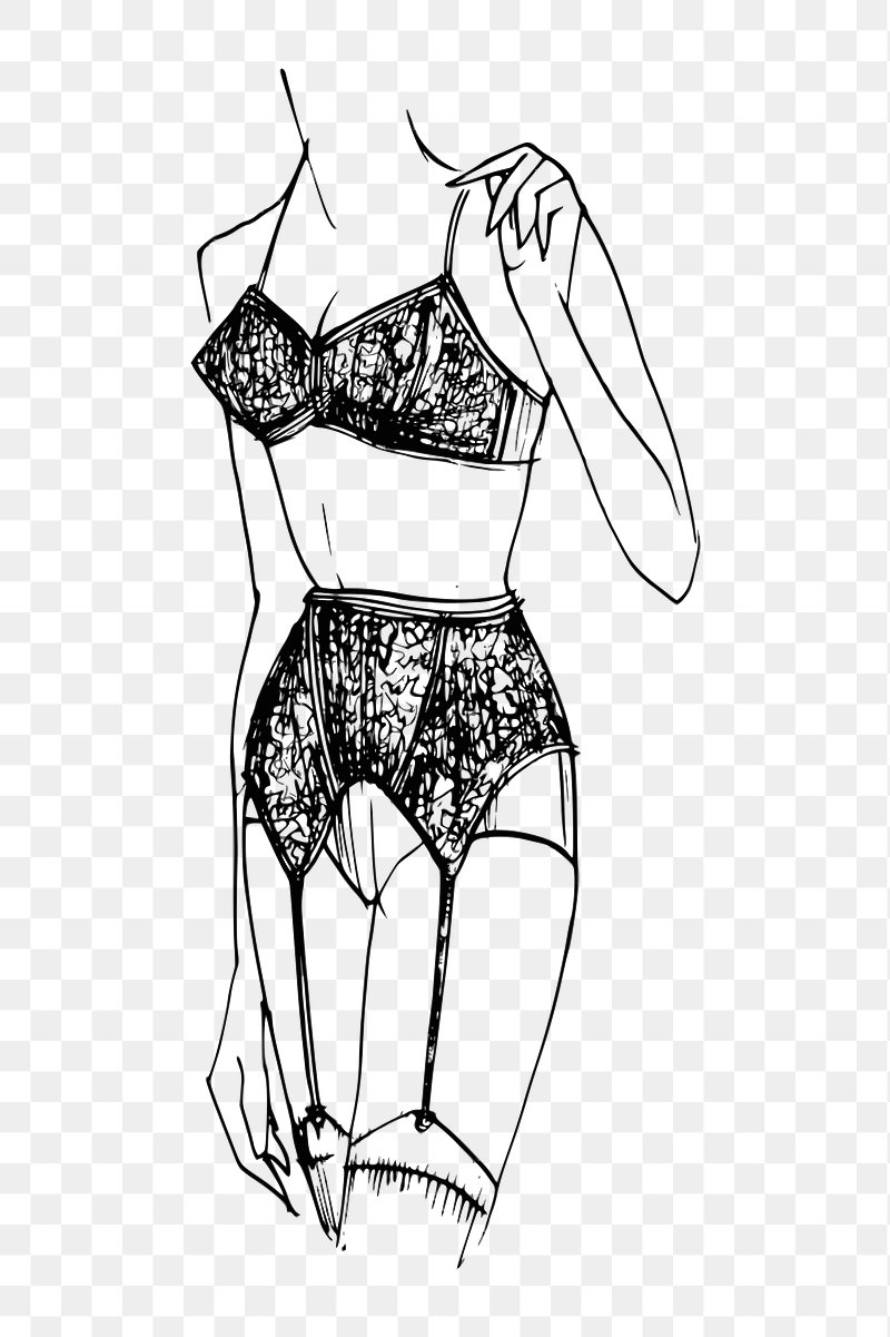 Premium Vector  Female underwear collection in hand drawn doodle style  female underwear of different types