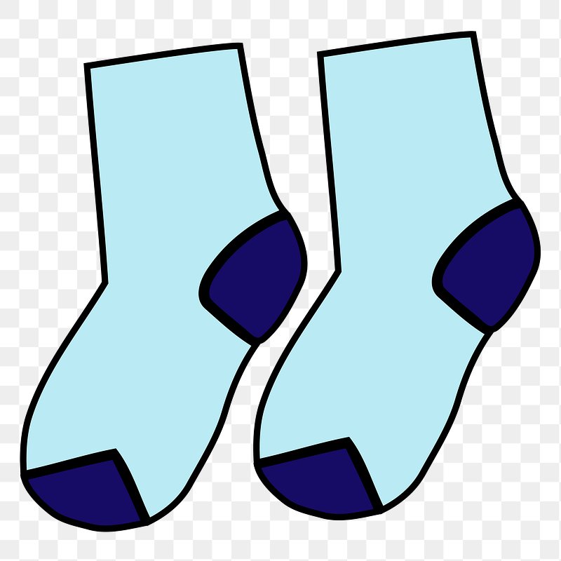 Blue Sock Clipart