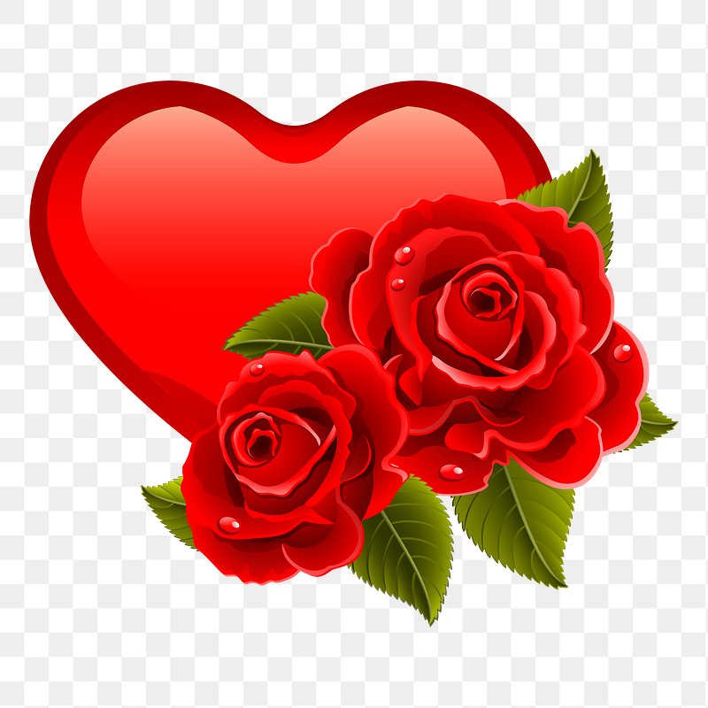 Download premium png of PNG rose postage stamp, Valentine's
