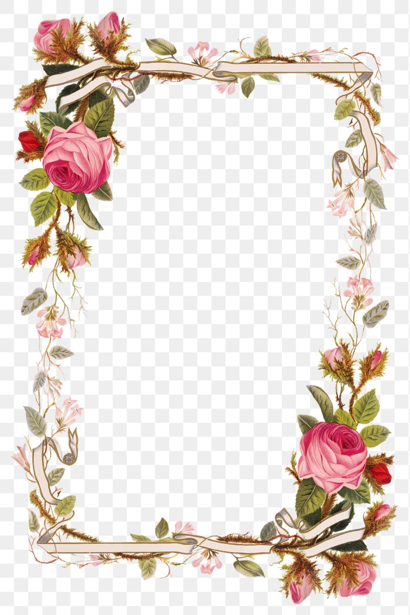 flower border designs clip art