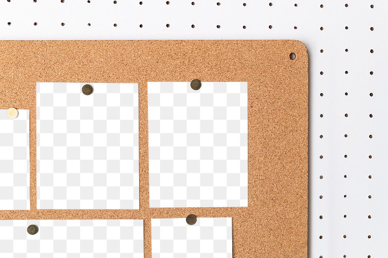 Bulletin Board Mockups, Craft Paper Background