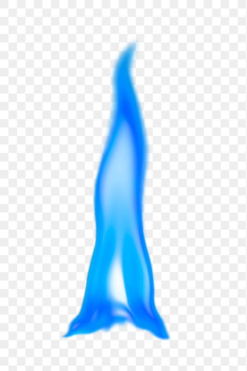 Blue Flame Png Sticker, Transparent 