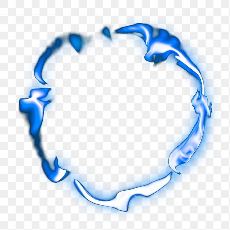 Flame png frame, blue circle | Free PNG - rawpixel