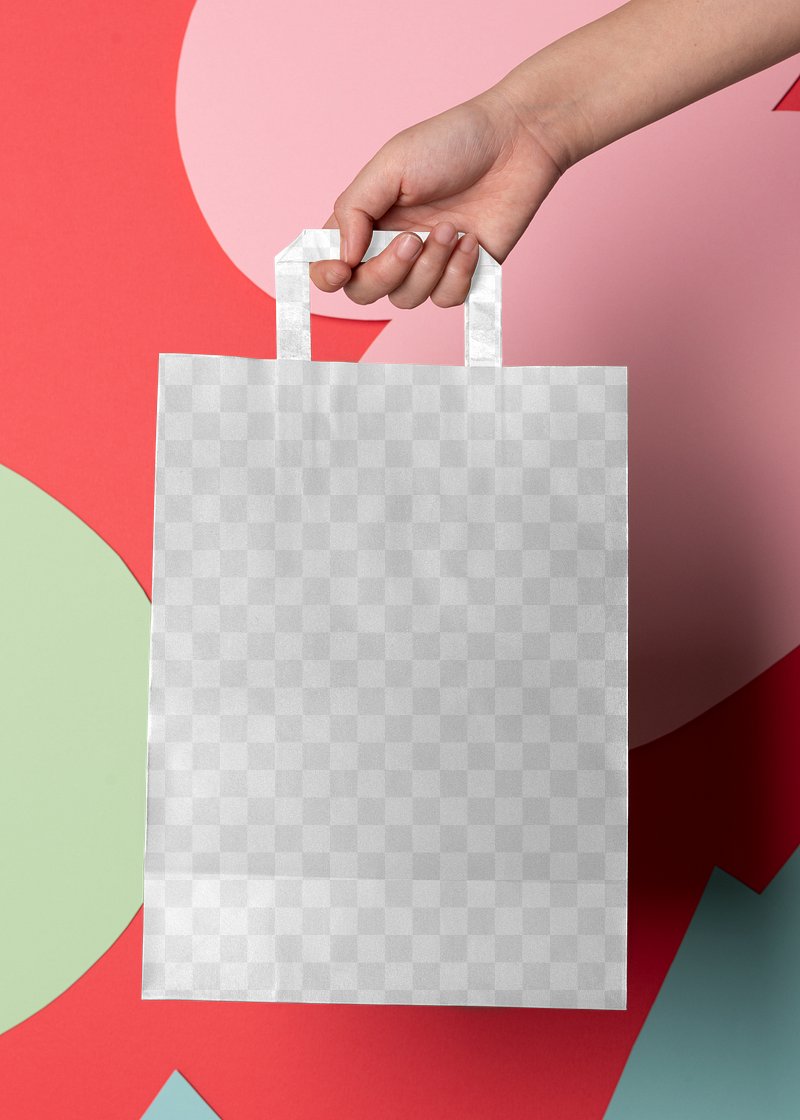 Shopping bag png mockup, paper reusable transparent design, free image by  rawpixel.com / beam