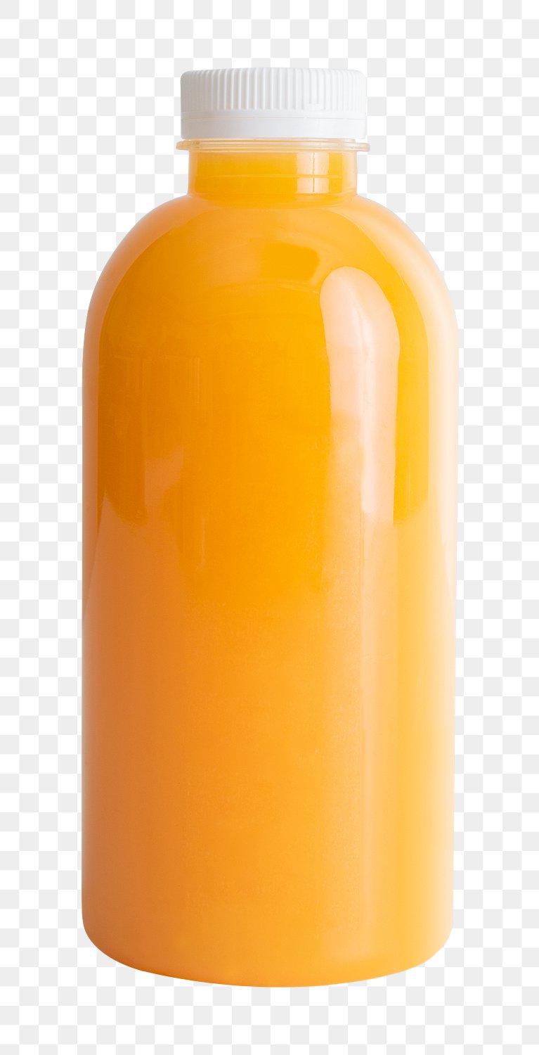 Large Bottle with Orange Juice PNG Clipart​