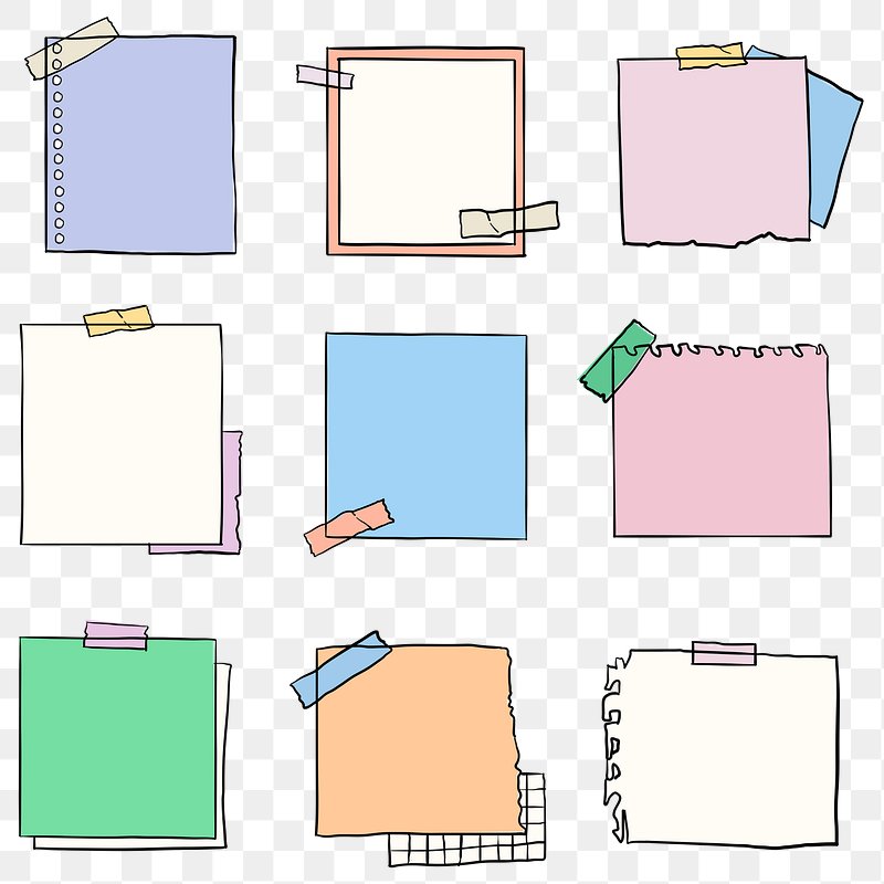 Aesthetic Sticky Note PNG Picture, Simple Sticky Note Aesthetic