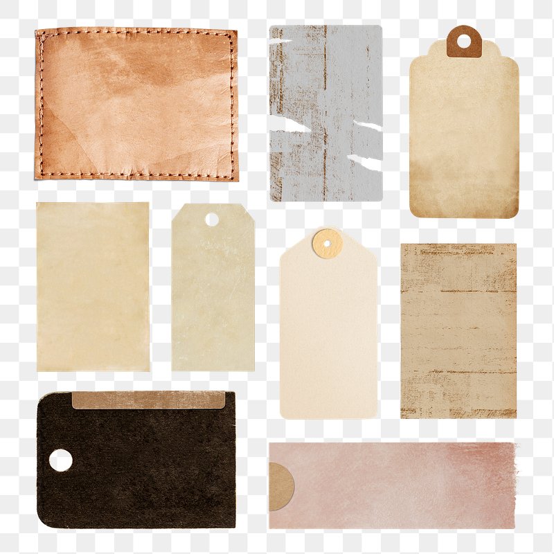 Vintage Price Tag PNG (Isolated-Objects)