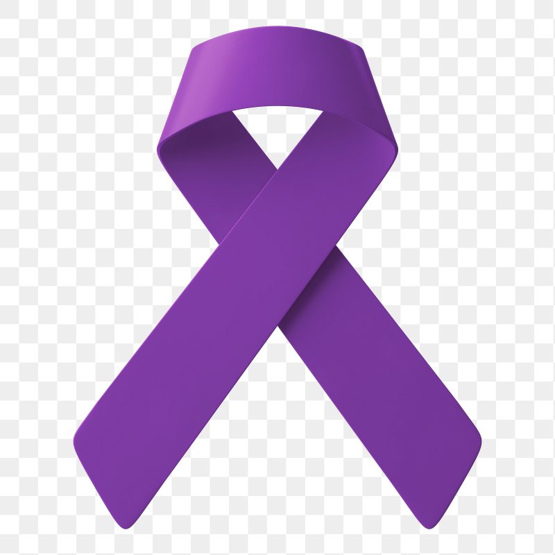 purple awareness ribbon background