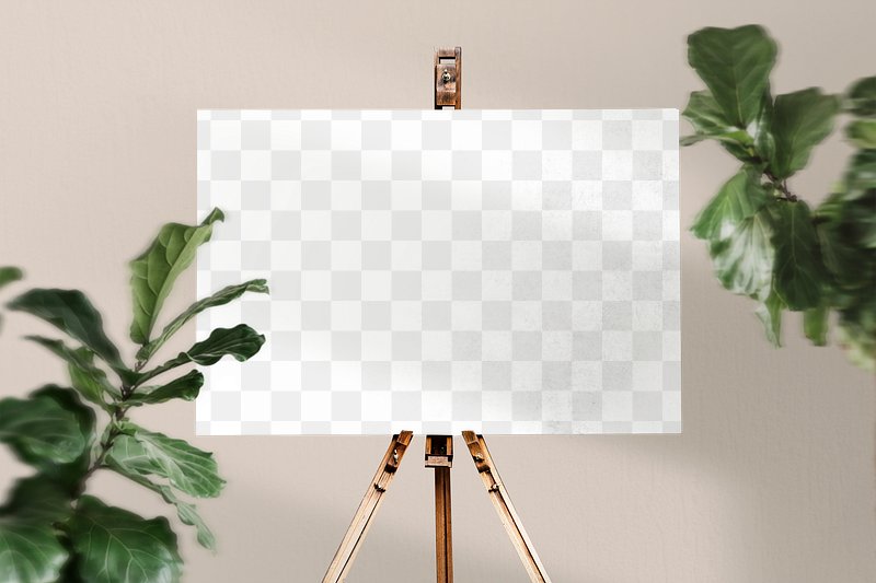 Canvas stand or an easel illustration, free image by rawpixel.com