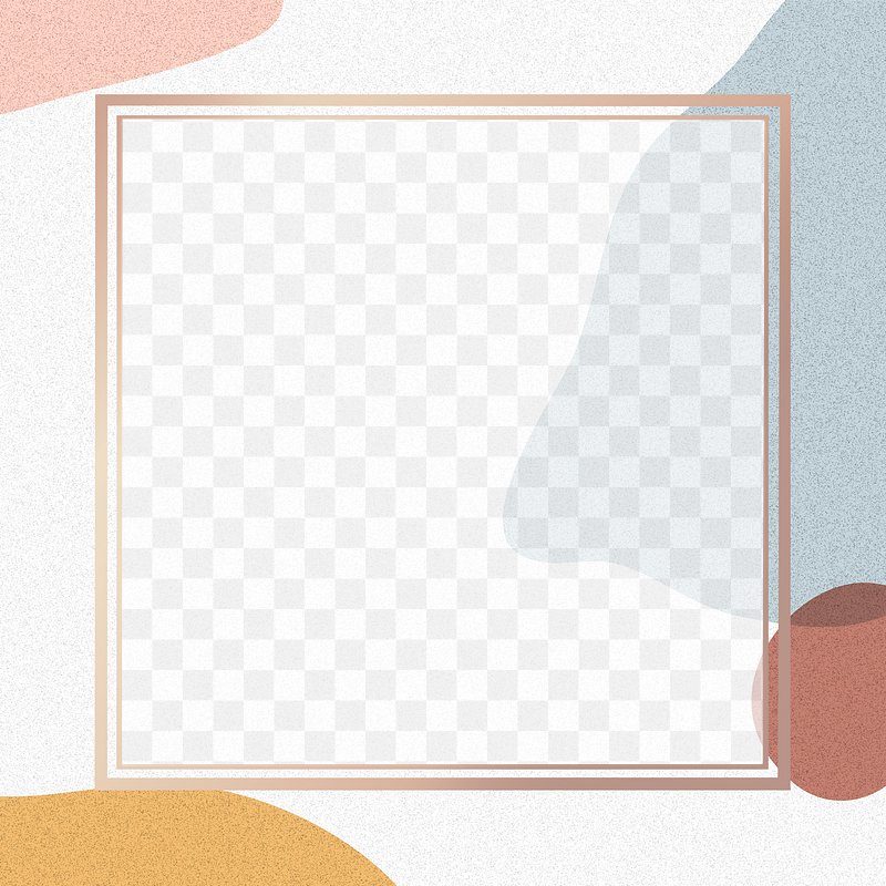 Retro pattern frame png square | Free PNG - rawpixel