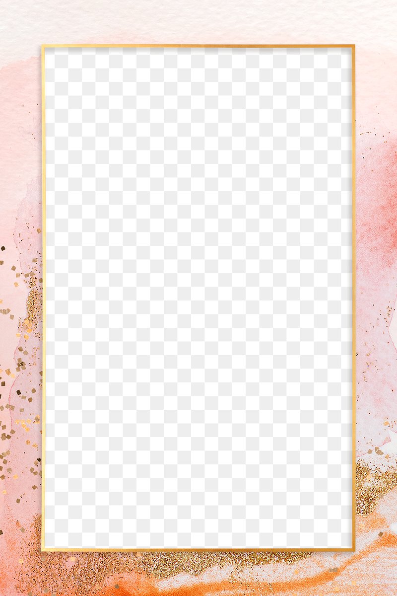 Gold rectangle frame on pink | Premium PNG - rawpixel