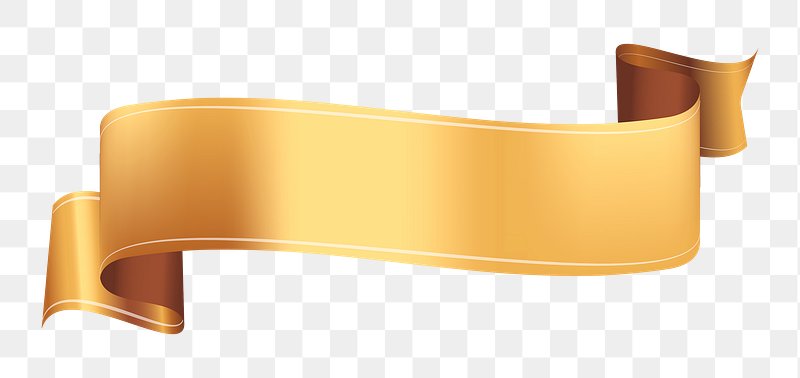 gold ribbon clip art