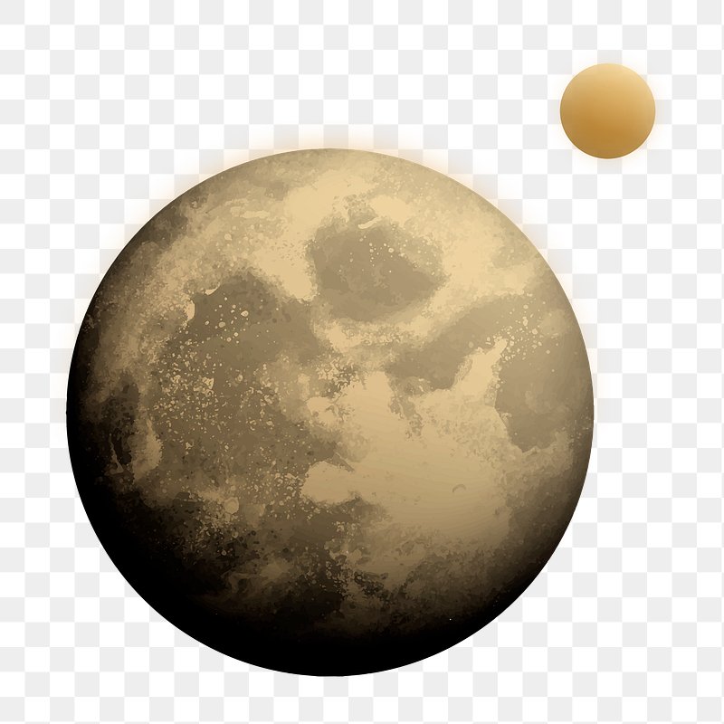 Realistic Moon PNG Clipart Image​