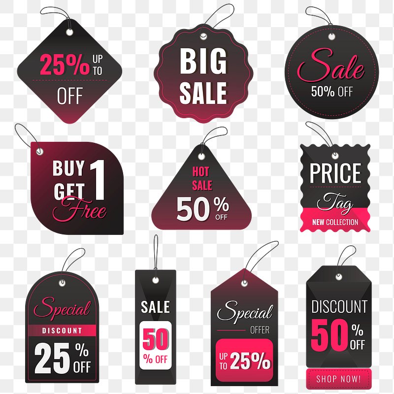 Promo Stickers Discount Badges Or Labels Price Tags Sales Announce Vector  Collection Stock Illustration - Download Image Now - iStock