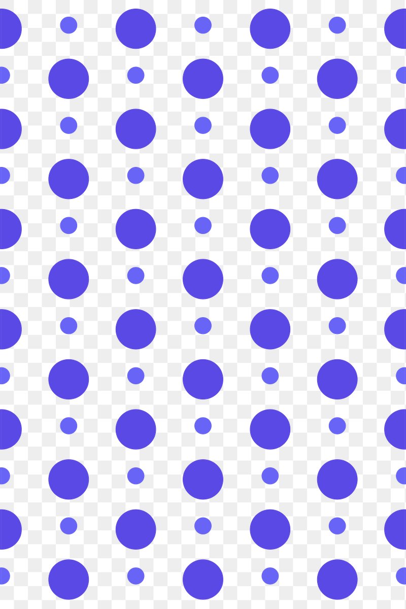Abstract Polka Dots Pattern on transparent background PNG
