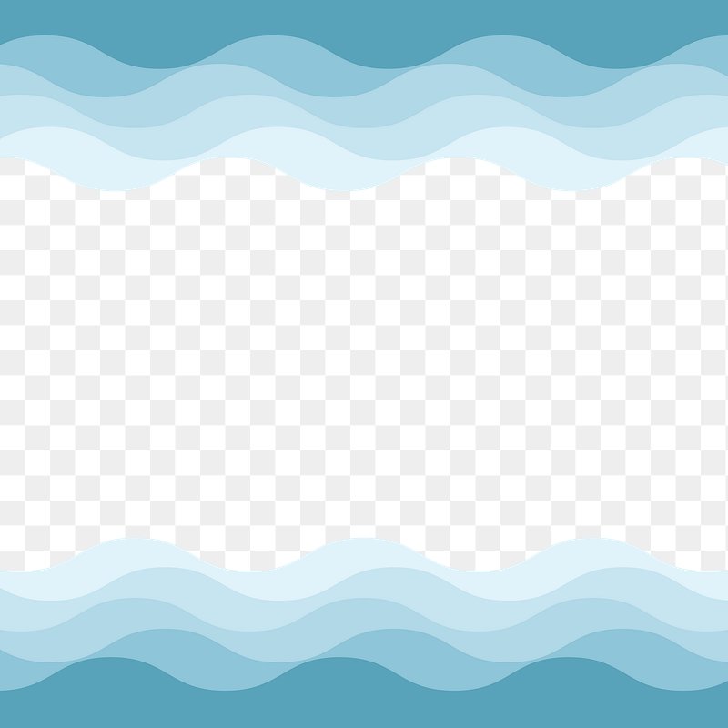 ocean wave border frame