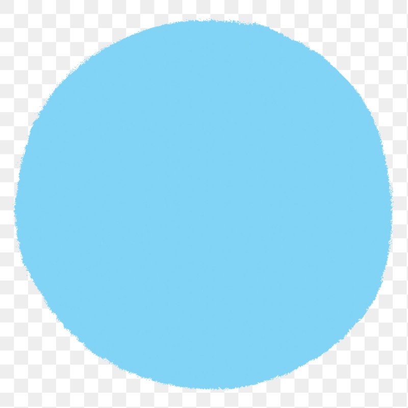 sky blue circle