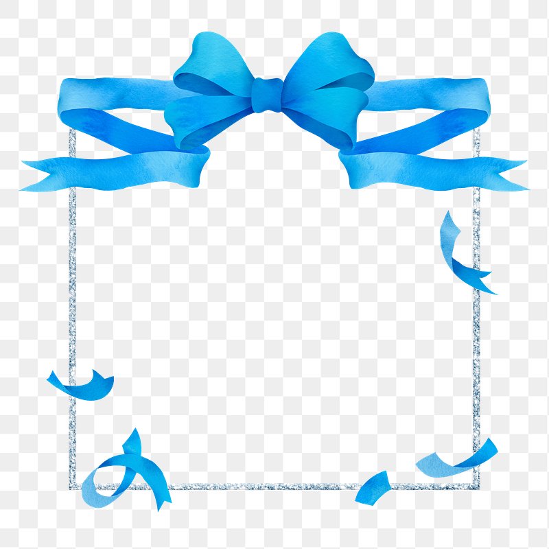 blue ribbon frame