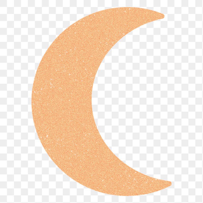 Half moon transparent background PNG clipart