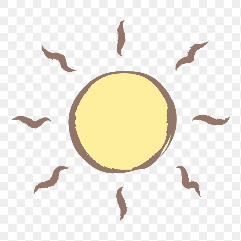 Aesthetic Theme Sun PNG