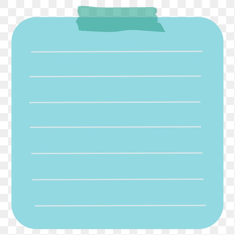 White Sticky Note 22354032 PNG