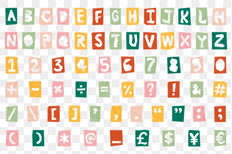Alphabet  Free Vector, PSD & PNG Letter Alphabet & Calligraphy