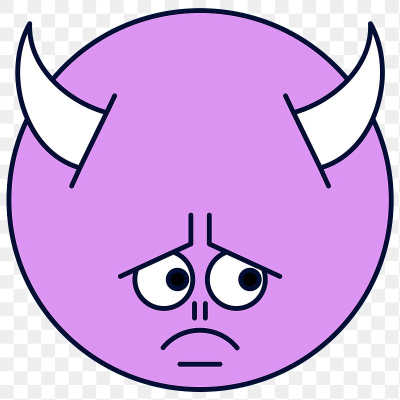 Scared Face Vector Art PNG, Scared Blue Monster Cartoon Face