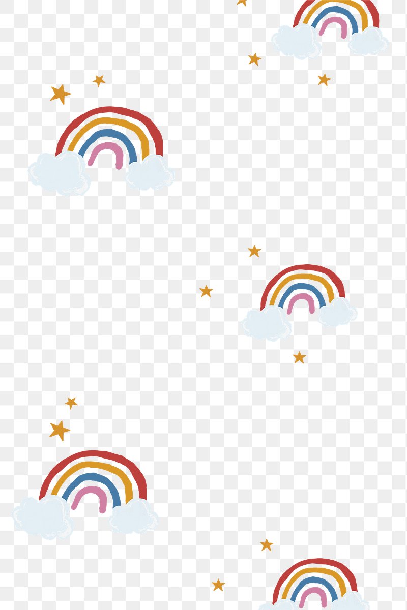 Cute rainbow png transparent background | Free PNG - rawpixel