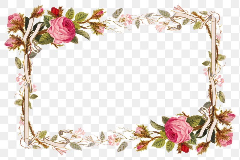 flower frame border design