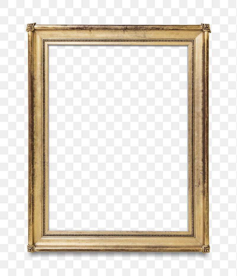 Gold picture frame transparent png | Premium PNG - rawpixel