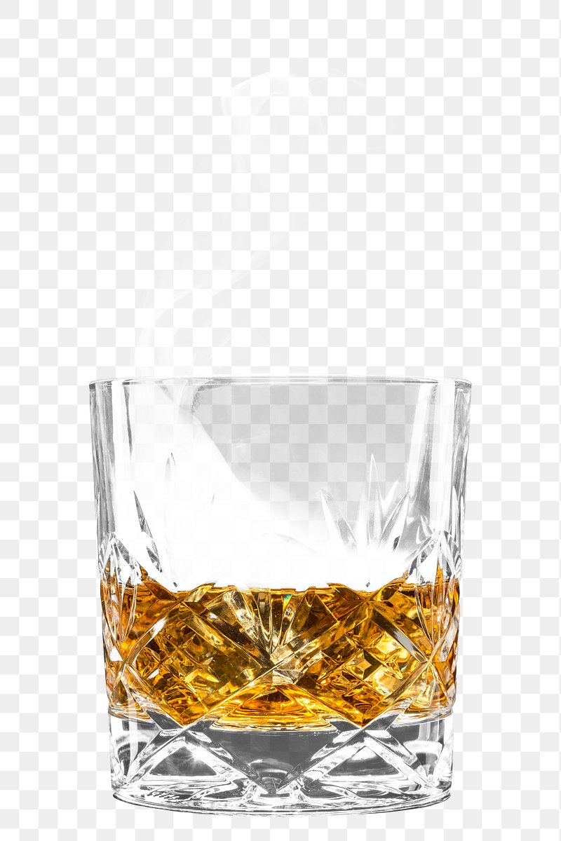 Download Free royalty image about Png whiskey in a fancy glass mockup