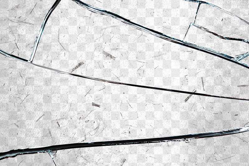 cracked glass transparent background