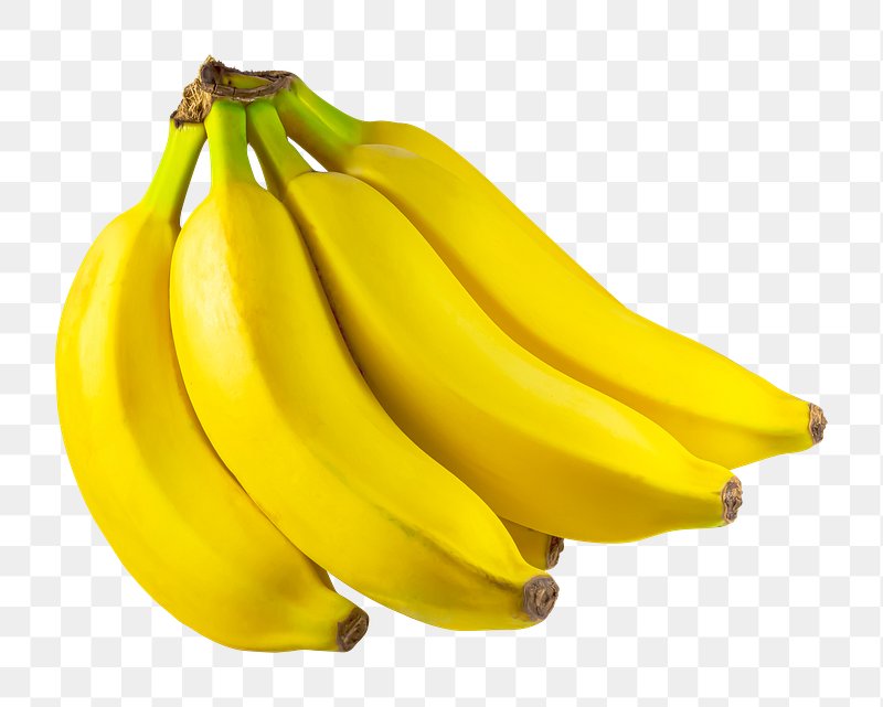 Fresh Three Delicious Banana Bunch, Hand Drawn Vector Illustration