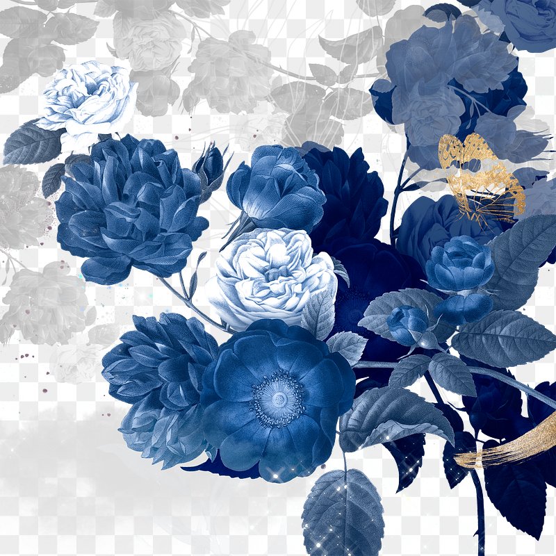 blue flower desktop wallpaper