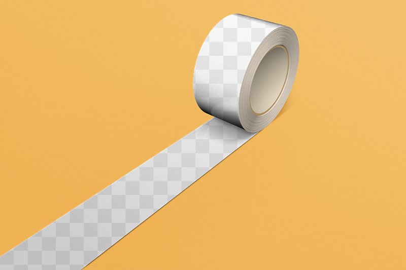 Premium PSD  Patterned duct tape mockup psd, editable design